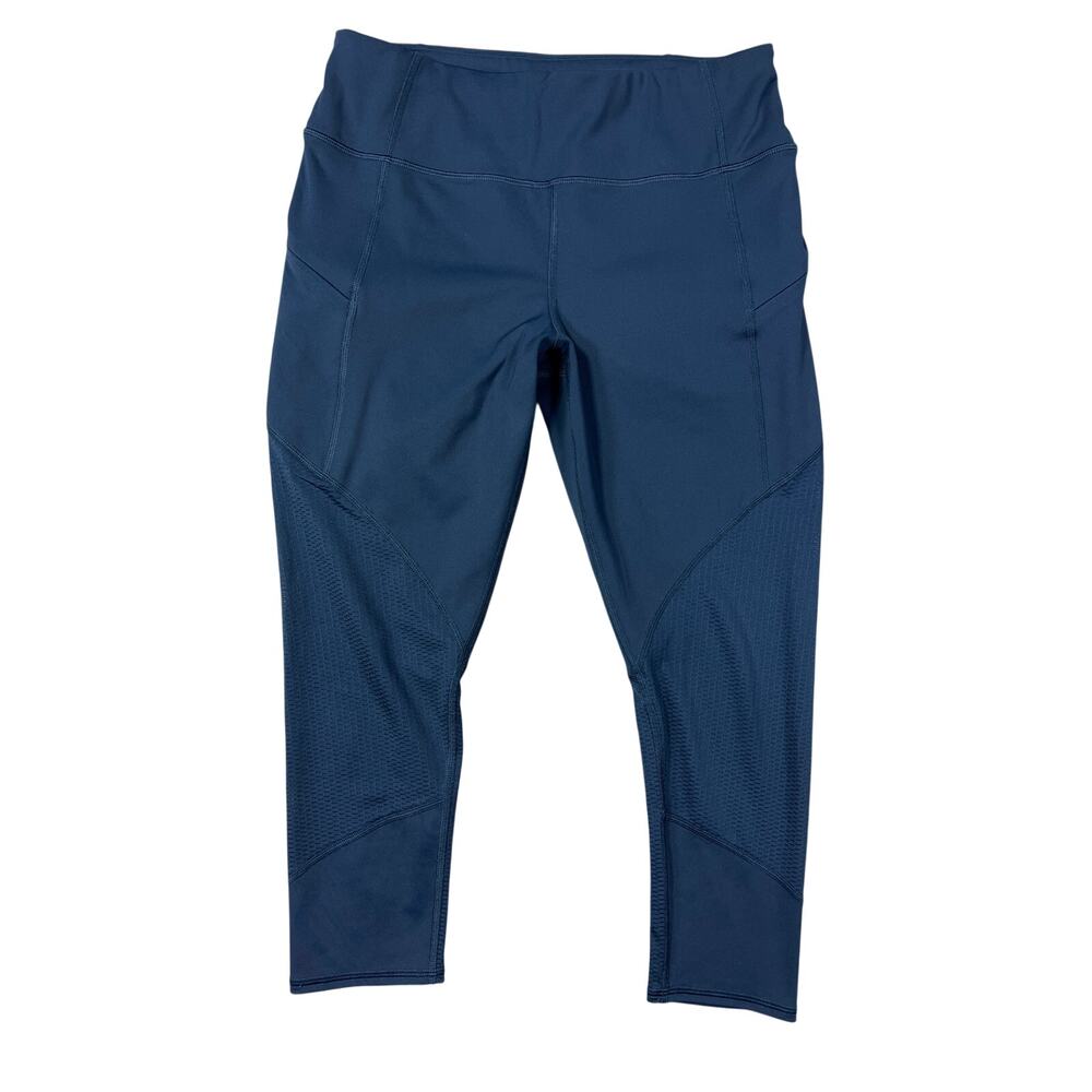 Athleta Women’s Medium Blue Cropped Leggings Athletic Workout Yoga Pants